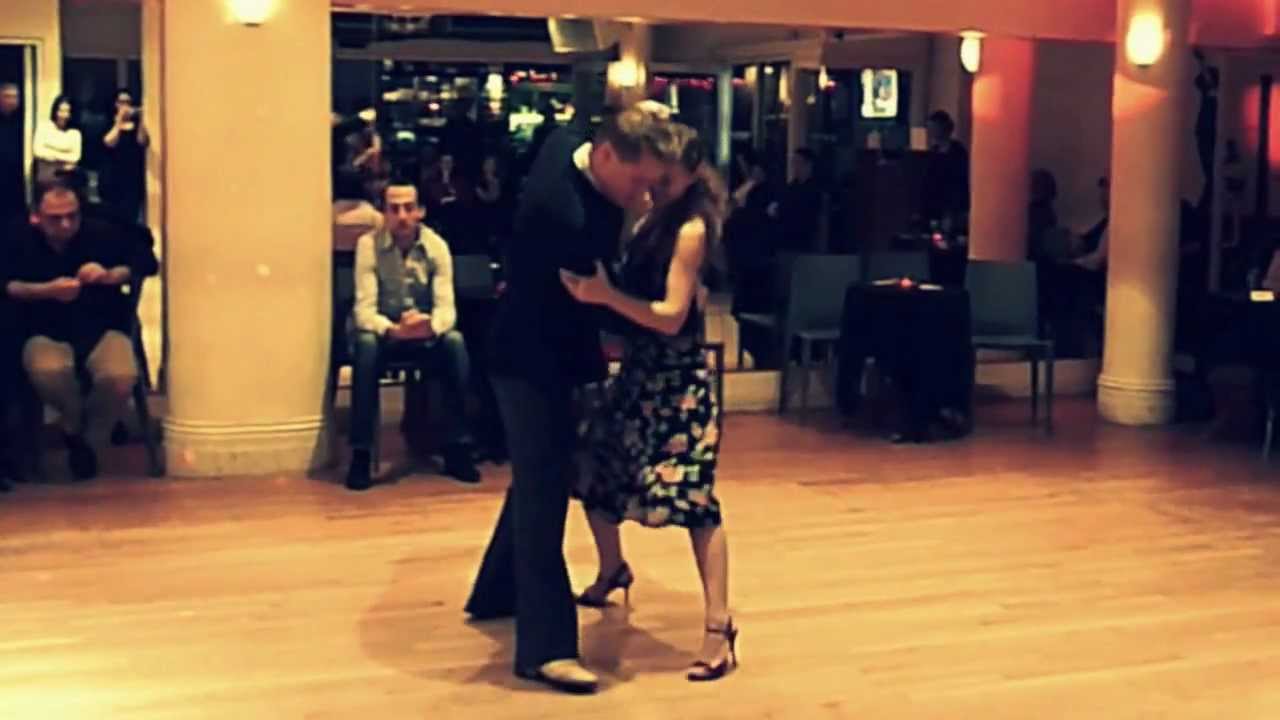 Katherine Gorsuch & Santiago Steele milonga demo at Tango Lounge in NYC