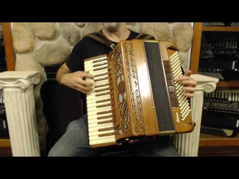 SCANINTENSE37 - Walnut Scandalli Intense Piano Accordion LMMM 37 120 $6995