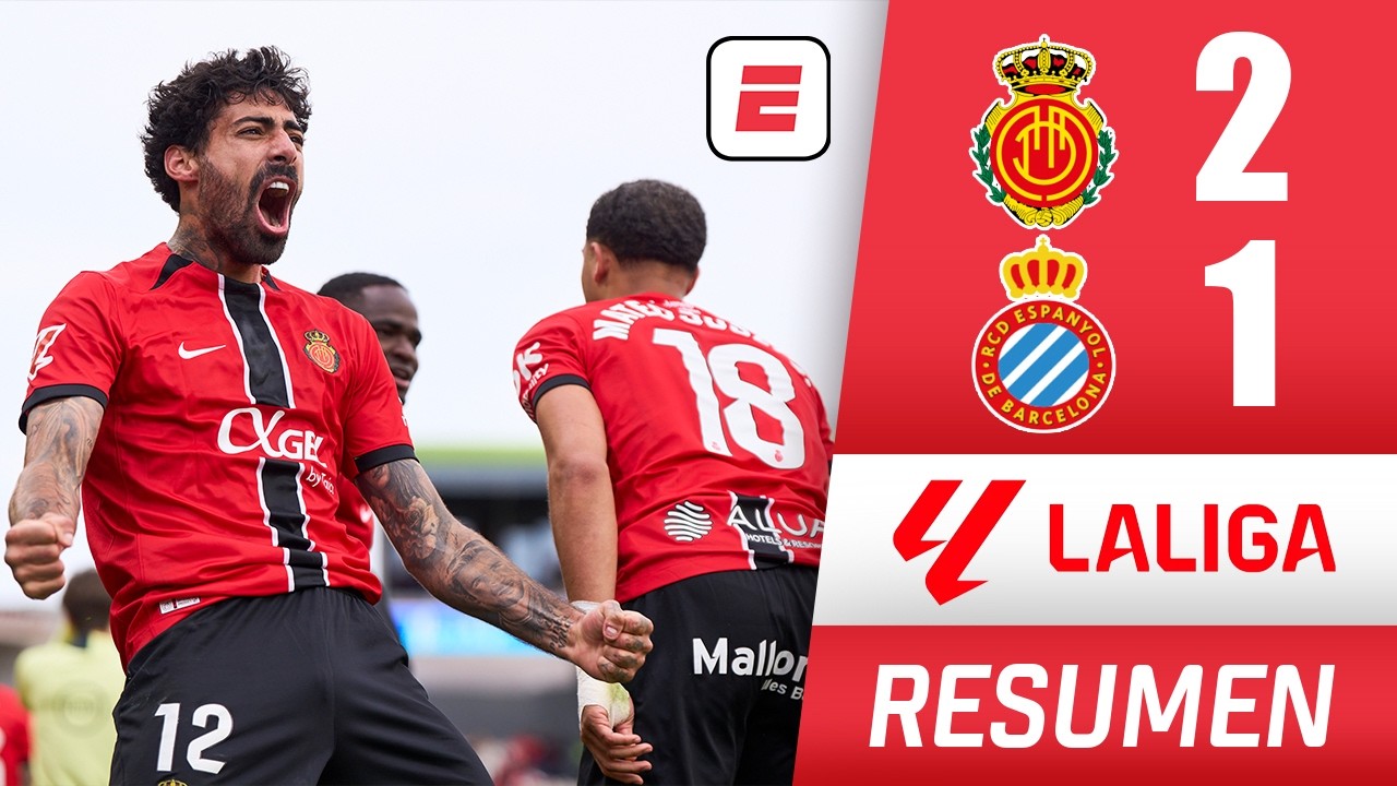 MALLORCA de DEMICHELIS remontó y le dio la vuelta al ESPANYOL 2-1 y se aleja del descenso | La Liga