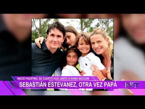 Sebastián Estevanez fue papá nuevamente y le puso Faustino por el prócer Sarmiento