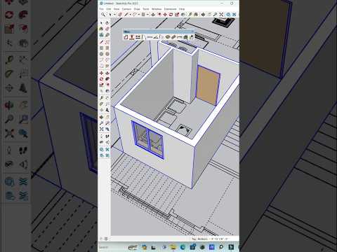 ✅Automatic create wall, Door & Window in SketchUp Pro with Extension #viral #new #sketchup