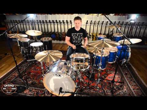 SJC Chrome Over Maple/Acrylic Hybrid Rock Kit | Chicago Drum Exchange Demo
