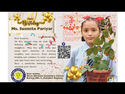 Happy Birthday Susmita