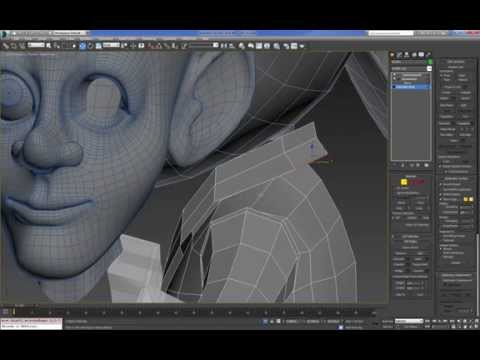Cartoon Character For Production 3DMax (Modeling : Body) : 02  (06)