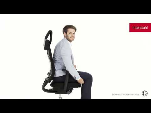 Bedienungsanleitung Interstuhl Joyce ergonomischer Bürostuhl -Netzrücken  Synchronmechanik