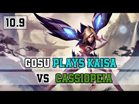 GOSU PLAYS KAISA VS CASSIOPEIA | Bot Lane | Full Gameplay 10.9
