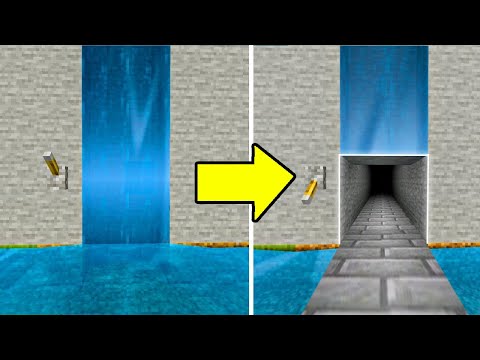 Base Secreta na CACHOEIRA FÁCIL de fazer no Minecraft Bedrock (MCPE, XBOX, PS4, PC, Switch)