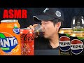 ASMR Drinking Sounds Collections Coca Cola Pepsi Cola Fanta Powerade 음료수 먹방 모음 코카�