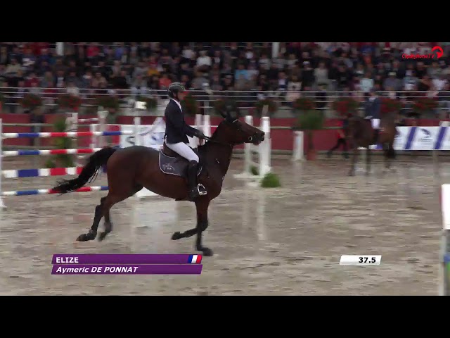 Grandmother is CSI 1.60m jumping mare Elize with rider Aymeric de Ponnat.