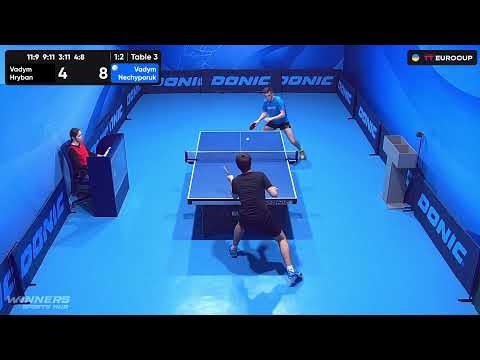 11:35 Vadym Hryban - Vadym Nechyporuk 05.08.2023 TT Euro.Cup Ukraine Star. Table 3