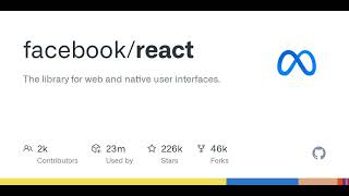 GitHub - facebook/react: The library for web and native user interface
