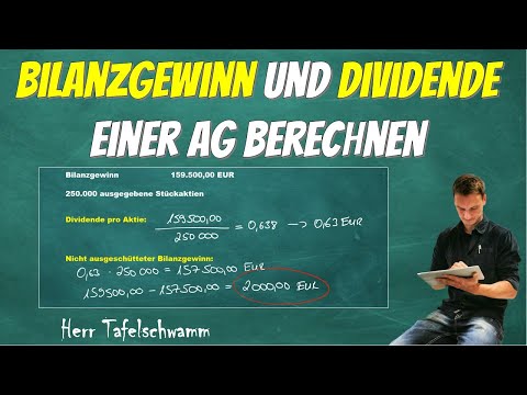 Calculate the net profit of a stock corporation (AG) in 7 easy steps + determine dividends!