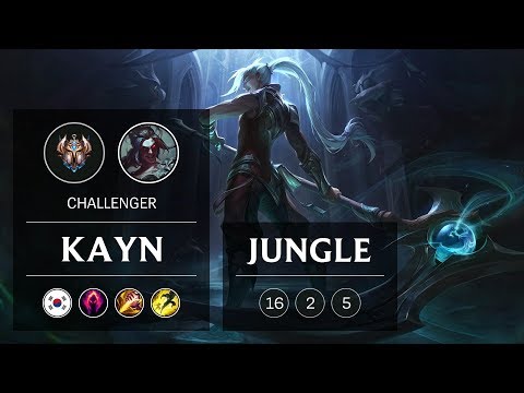 Kayn Jungle vs Elise - KR Challenger Patch 8.24