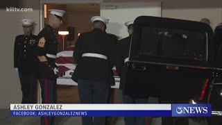 Body of fallen Marine returns home