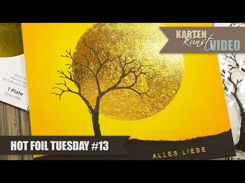 Karten-Kunst Hot Foil Tuesday #13 - Sonne ☀