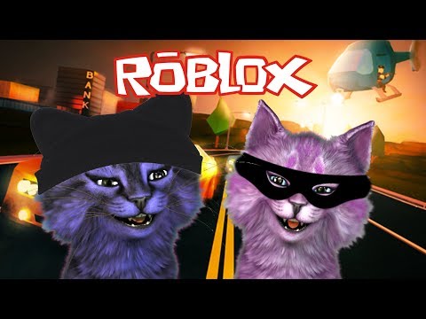 ПОБЕГ ИЗ ТЮРЬМЫ С ЛЕО роблокс ROBLOX Jailbreak КОШКА ЛАНА ГРАБИТ БАНК