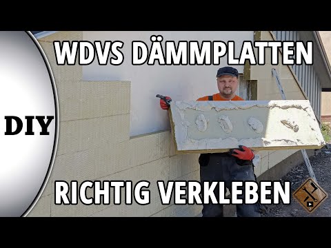 Dämmplatten kleben Anleitung - WDVS Dämmplatten richtig verkleben (schnell und einfach erklärt)