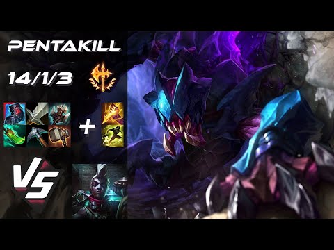 JUNGLE Rek'Sai vs Ekko [PENTAKILL] - NA Grandmaster Patch 25.23