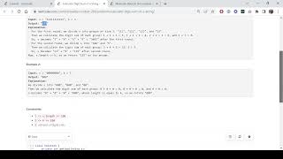 YouTube video 'Leetcode Weekly-contest-289 - Calculate Digit Sum of a String'