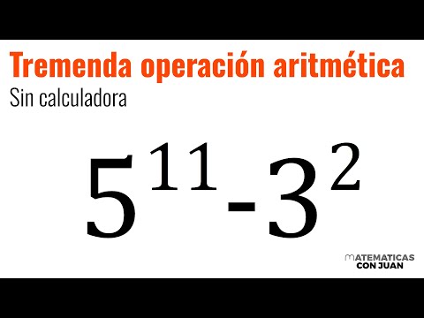 OPERACIÓN ARITMÉTICA COMPLICADA SIN CALCULADORA. Matemáticas Básicas