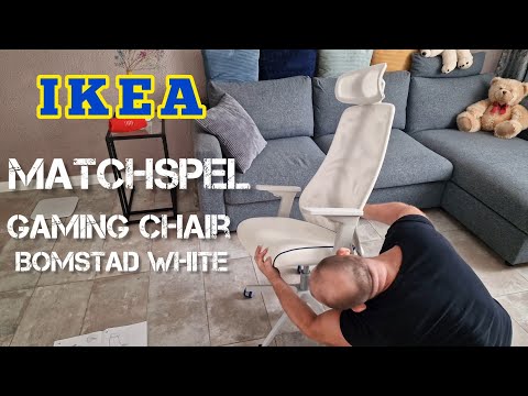 IKEA MATCHSPEL - Gaming chair / Office chair /  Desk chair for home , Bomstad. Assembly  guide.