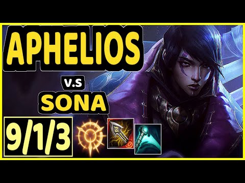ZVEN (APHELIOS) vs SONA - 9/1/3 KDA BOTTOM ADC CHALLENGER GAMEPLAY - NA