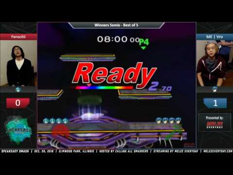 Speakeasy Smash [12/20/16] - ME | Vro (Marth) vs. Ferocitii (Peach) - SSBM - Winners Semis