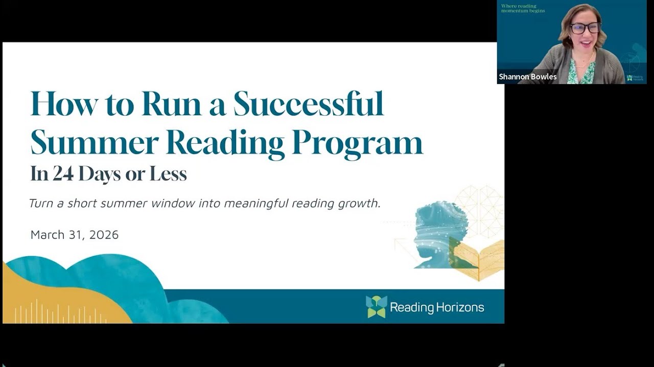 Webinar: How to Run a Successful Summer Reading Program in 24 Days or Less