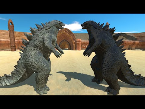 Godzilla 2014 VS Dark Itself - Animal Revolt Battle Simulator