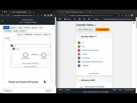 AWS Academy Cloud Operations (SysOps) Module 8: Lab 5 - Managing Storage