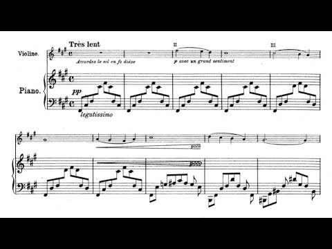 Franz von Vecsey - Nuit du nord for violin and piano (audio + sheet music)