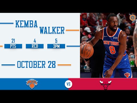 Kemba Walker's Full Game Highlights: 21 PTS, 4 REB, 5 3PM vs Bulls | 2021-2022 NBA Season | 10/28