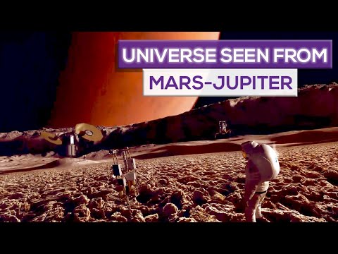 The Universe Seen From Mars And Jupiter