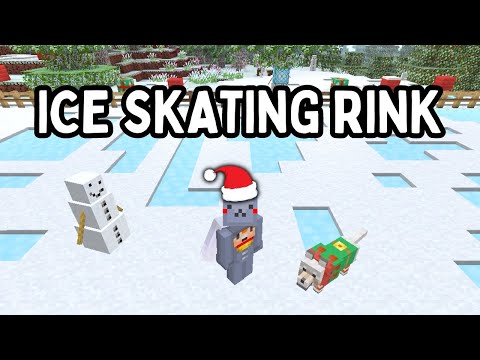 Insane Ice Skating Rink in Minecraft Xbox 360!