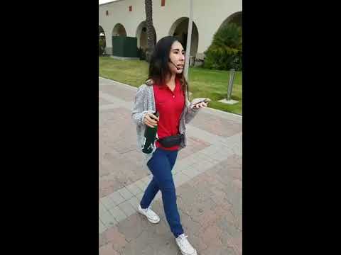 Connect English students tour the San Diego State University campus