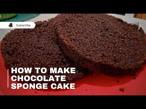 How To Make Chocolate Sponge Cake |Without Oven| Recipe By Areeba's Kitchen
