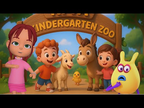 Der KITA Kindergarten Zoo | Lustiges Kinderlied mit Tieren | Cartoon Animation