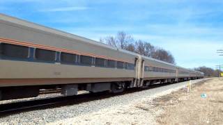 preview picture of video 'March 13th Railfanning: EJ&E, BC Rail, CN, & Amtrak Action'