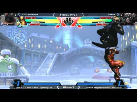 Apex 2012 - UMvC3 W6 - [UVG] Noel Brown VS Alukard