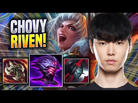 CHOVY TESTING RIVEN WITH NEW ITEMS! - GEN Chovy Plays Riven MID vs Galio! | Preseason 2023