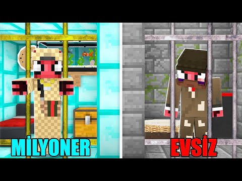 EVSİZ HAPİSHANE VS MİLYONER HAPİSHANE - Minecraft