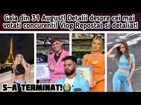 Gala on August 31! Details about the most voted contestants! Vlog Reposted and detailed!