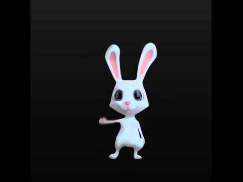 Loop Bunny Say Hello || 3D Animation Picture Effects || Photoshop Popular Video