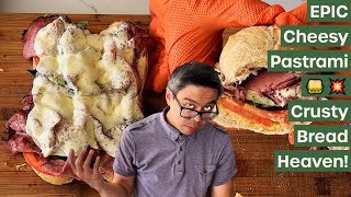 Cheesy Pastrami Sandwich on Crusty Bread: Your New Favorite Sandwich