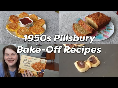 1950s PILLSBURY BAKE OFF RECIPES 😋 cooking vintage recipes!