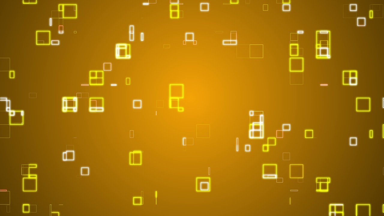 Yellow Square Template Digital Animation Background Loop