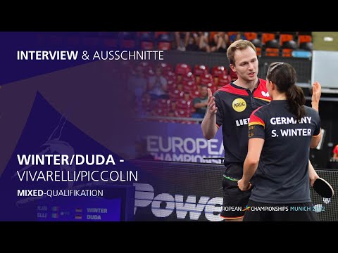 Winter/Duda - Vivarelli/Piccolin I Mixed-Qualifikation Tischtennis-EM Munich 2022