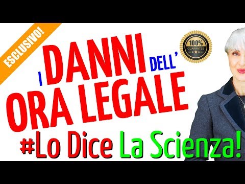 L'ORA LEGALE UCCIDE? Ecco COSA SUCCEDE VERAMENTE al TUO CORPO