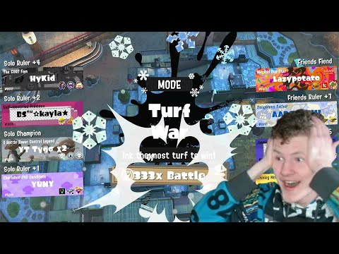 Frosty Fest 2026 333x Battle | Solo vs Friends | Splatoon 3