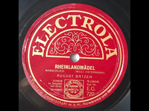 Rheinlandmädel - August Batzem mit Orchesterbegleitung